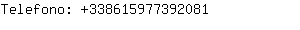 Telefono: 33861597739....