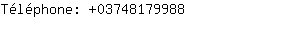 Téléphone: 0374817....