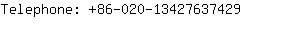 Telephone: 86-020-1342763....