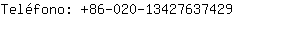 Telfono: 86-020-1342763....