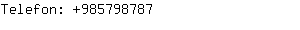 Telefon: 98579....
