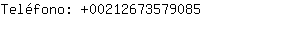 Telfono: 0021267357....