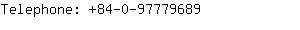 Telephone: 84-0-9777....