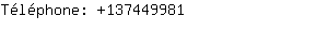 Téléphone: 13744....