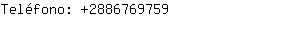 Teléfono: 288676....