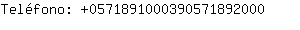 Telfono: 057189100039057189....
