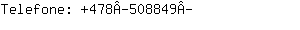 Telefone: 478­5088....