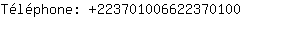 Tlphone: 22370100662237....