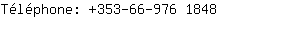 Tlphone: 353-66-976 ....