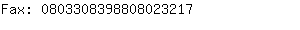 Fax: 080330839880802....