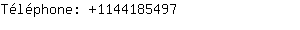 Téléphone: 114418....