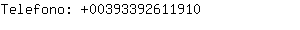 Telefono: 0039339261....