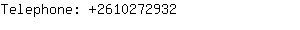 Telephone: 261027....
