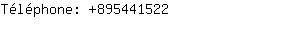 Téléphone: 89544....