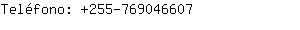 Teléfono: 255-76904....