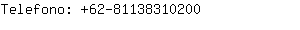 Telefono: 62-8113831....