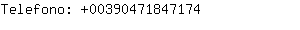 Telefono: 0039047184....