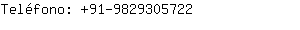 Teléfono: 91-982930....