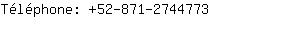 Tlphone: 52-871-274....