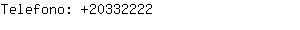 Telefono: 2033....