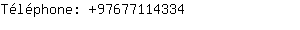 Téléphone: 9767711....