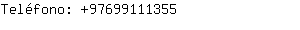 Teléfono: 9769911....