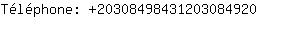 Tlphone: 2030849843120308....