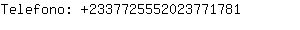 Telefono: 233772555202377....