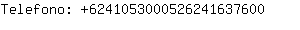 Telefono: 624105300052624163....