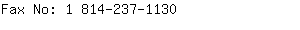 Fax No: 1 814-237-....