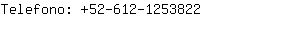 Telefono: 52-612-125....