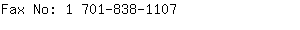 Fax No: 1 701-838-....