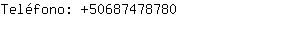 Teléfono: 5068747....