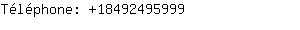 Téléphone: 1849249....