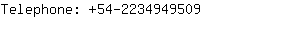 Telephone: 54-223494....