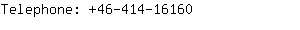 Telephone: 46-414-1....