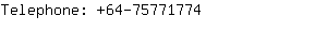 Telephone: 64-7577....