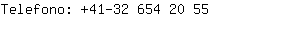 Telefono: 41-32 654 2....