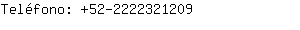 Teléfono: 52-222232....