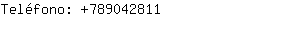 Teléfono: 78904....