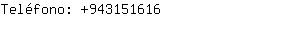 Teléfono: 94315....
