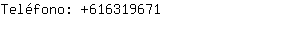 Teléfono: 61631....