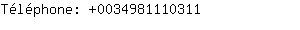 Tlphone: 003498111....