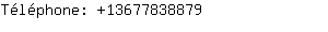 Téléphone: 1367783....