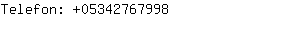 Telefon: 0534276....