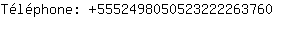 Tlphone: 555249805052322226....