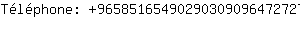 Tlphone: 96585165490290309096472....