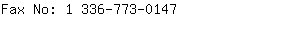 Fax No: 1 336-773-....