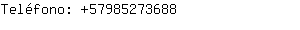 Teléfono: 5798527....