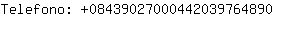 Telefono: 0843902700044203976....